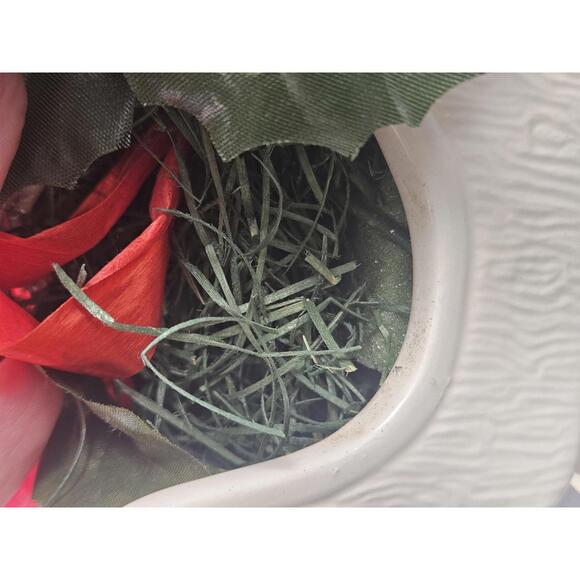 Vintage Ceramic Sleigh Christmas Centerpiece Ready To Display 7.5 In - Picture 7 of 12